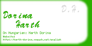 dorina harth business card